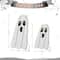 Glitzhome; Glitzhome® 24"H Halloween Lighted Wooden White Ghost Porch Decor with Timer Set; Category:Halloween Porch Decor; Image:9